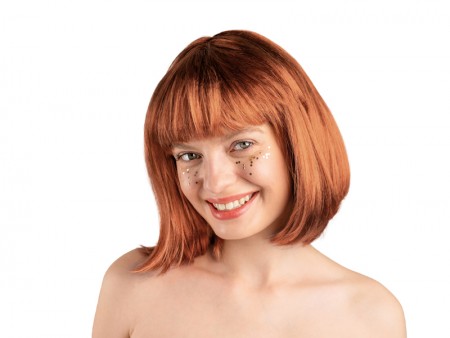 Perruque Cléopâtre - rousse