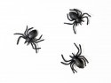 10 Araignées en plastique - noir