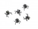 10 Araignées en plastique - noir