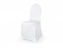 Housse de chaise en tissu élastique - blanc