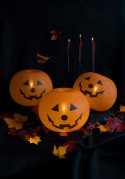5 Ballons lumineux Citrouilles - 25cm