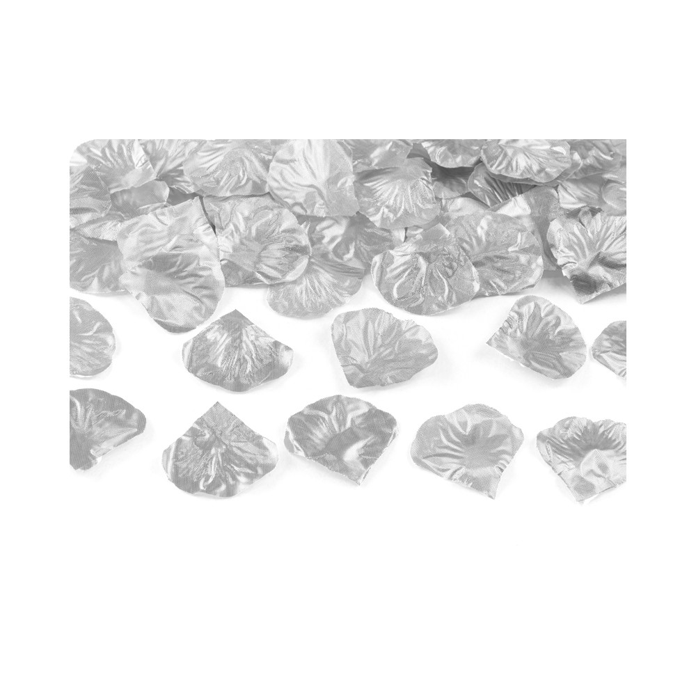 100 Pétales de rose dans un sac - argent
