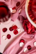 100 pétales de rose "rouge intense"