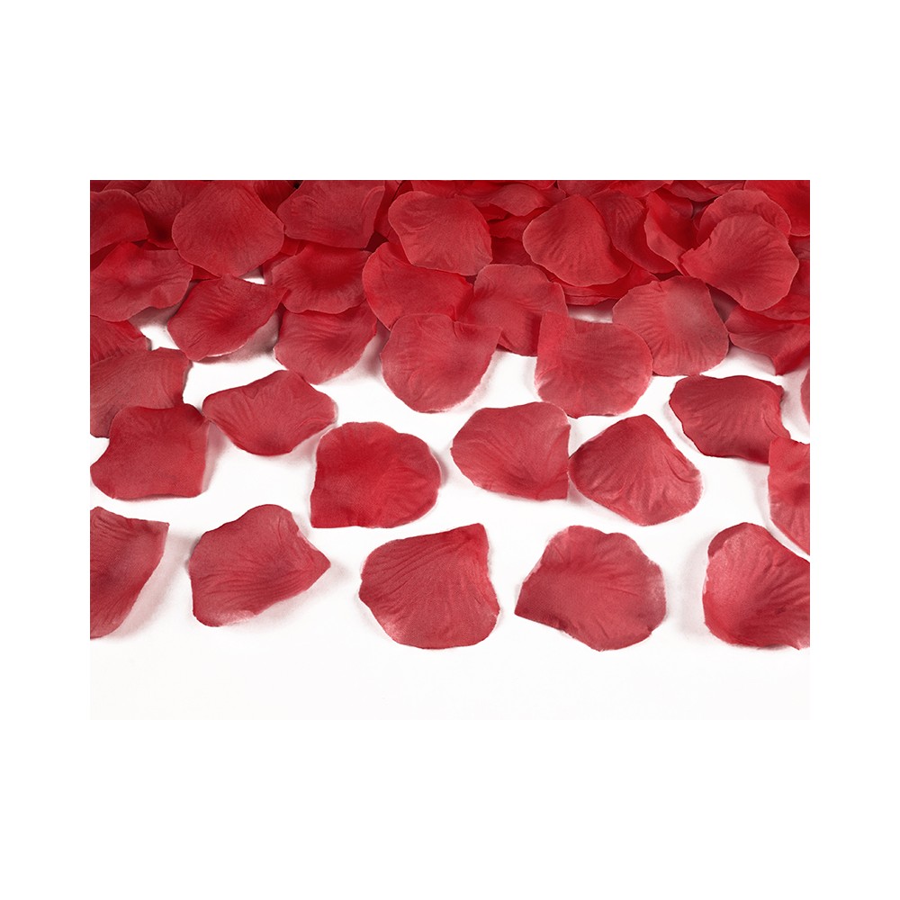 500 Pétales de rose dans un sac - rouge