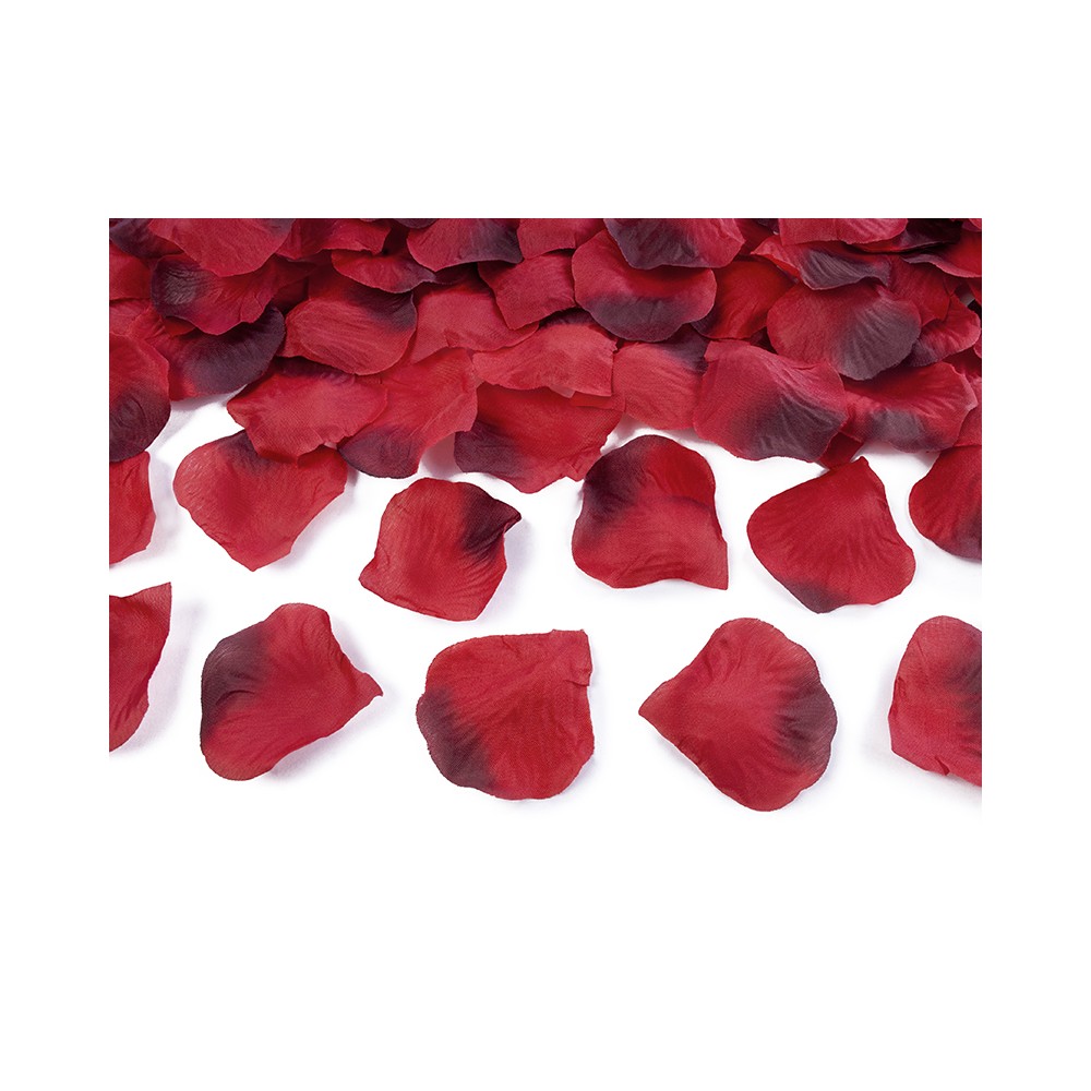 500 Pétales de rose dans un sac - rouge