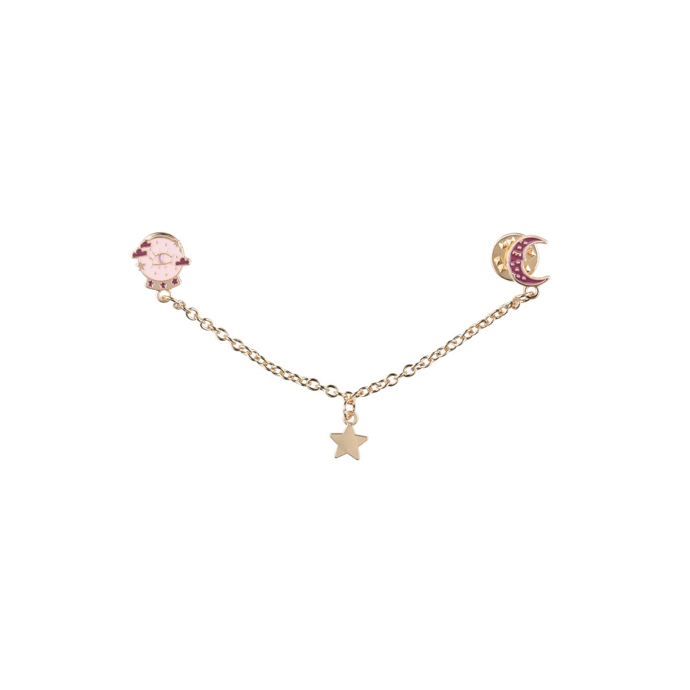 Broche de col de chemise Boule de cristal