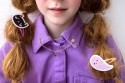 Broche de col de chemise Boule de cristal