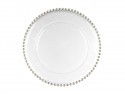 Assiette de présentation avec perles - transparent
