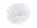 Pompon en papier blanc - 25cm