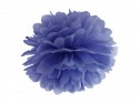 Pompon bleu foncé - 25 cm