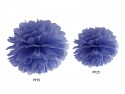 Pompon bleu foncé - 25 cm