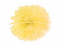 Pompon en papier jaune - 25cm