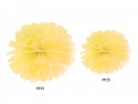 Pompon en papier jaune - 25cm