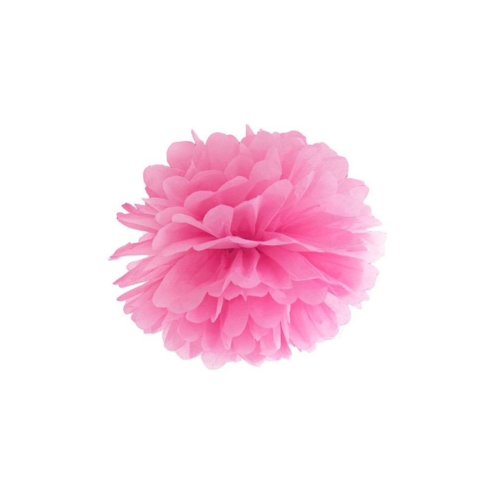 Papier de soie Pompon - rose - 35cm