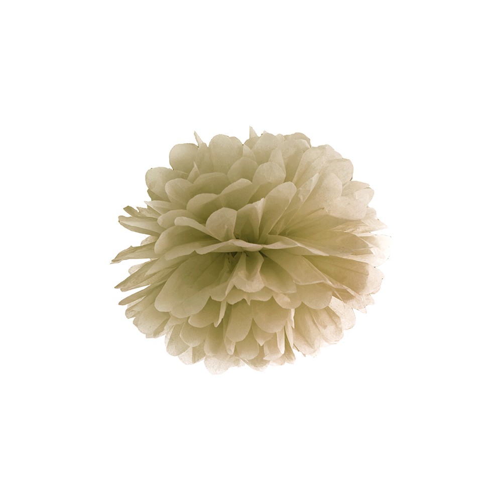 Pompon en papier de soie - or - 35cm