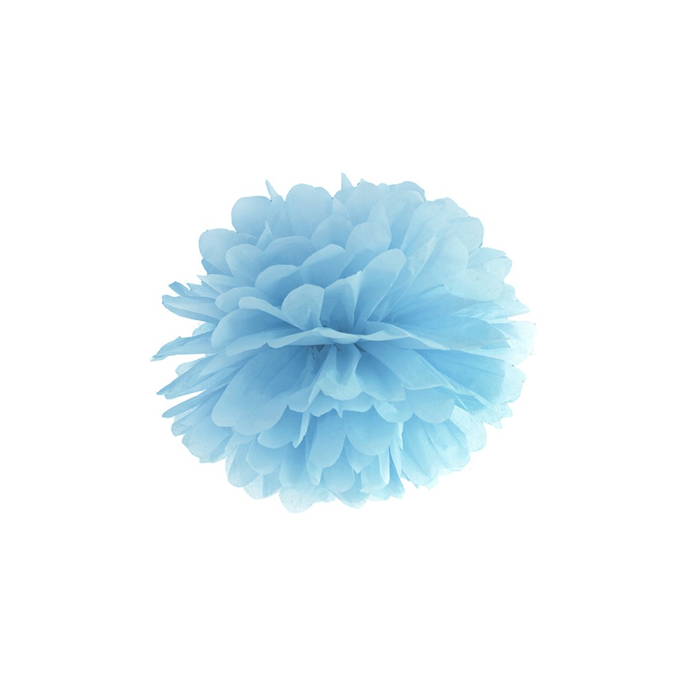 Pompon en papier de soie - bleu marine - 35cm