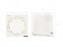 6 Sets de table avec Ornement or - blanc