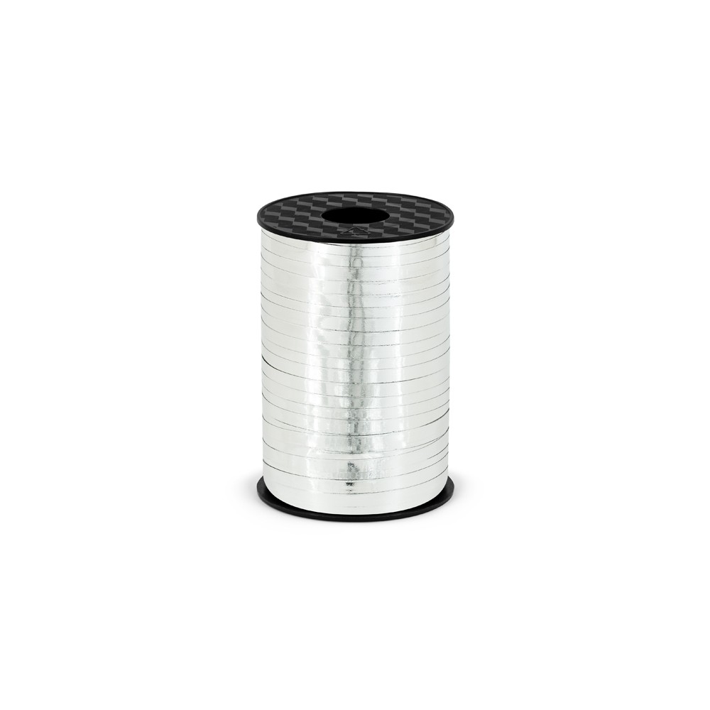 Ruban en plastique - argent - 5mm/225m