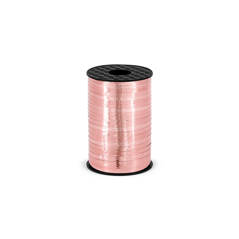 Ruban en plastique - or rose - 5mm/225m