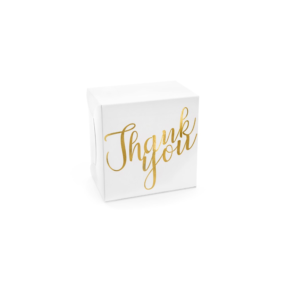 10 Boîtes à gâteaux décoratives - Thank you - or