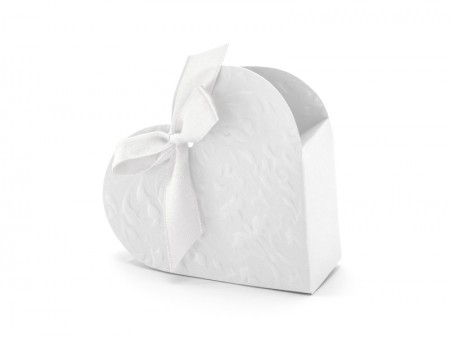 10 Boîtes Coeur - blanches