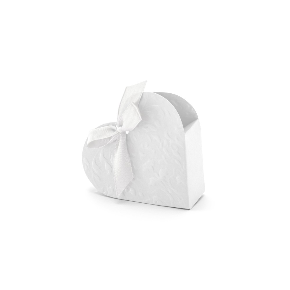 10 Boîtes Coeur - blanches