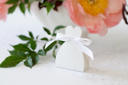 10 Boîtes de mariée - blanc