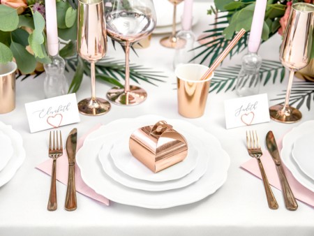 10 Boîtes - or rose