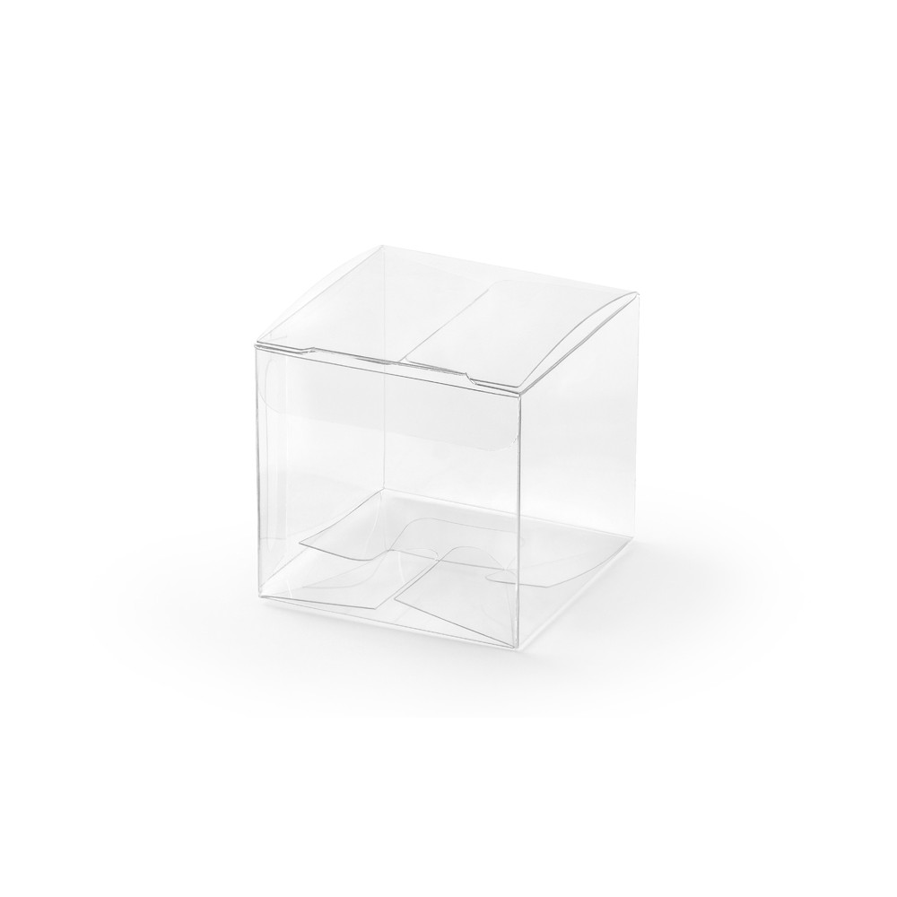 10 Boîtes carrées transparentes