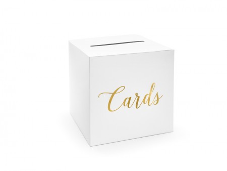 Urne de mariage - Cartes - or