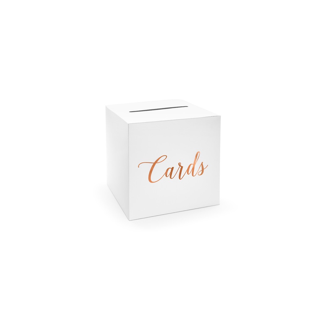 Urne de mariage - Cartes - or rose