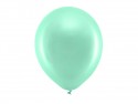 100 Ballons Rainbow 30 cm métallisés - menthe