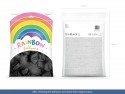 100 Ballons Rainbow 30 cm pastel - noir