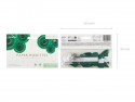 3 Rosettes décoratives - vert foncé - 20 -30cm