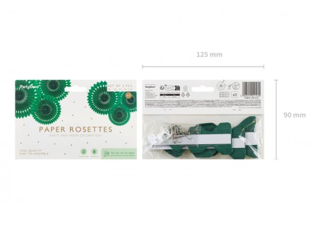 3 Rosettes décoratives -...