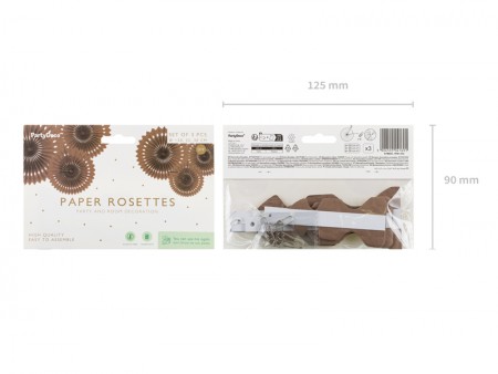 3 Rosettes décoratives -...