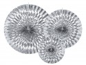 3 Rosettes décoratives - argent