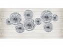 3 Rosettes décoratives - argent
