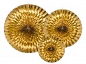 3 Rosettes décoratives - or
