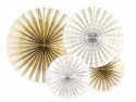 4 Rosettes décoratives - blanches