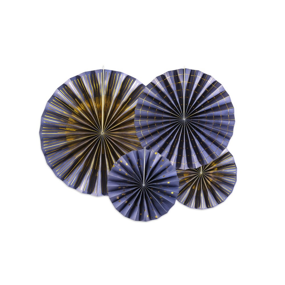 4 Rosettes décoratives - bleu marine