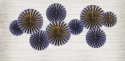 4 Rosettes décoratives - bleu marine