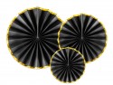 3 Rosettes décoratives - noir