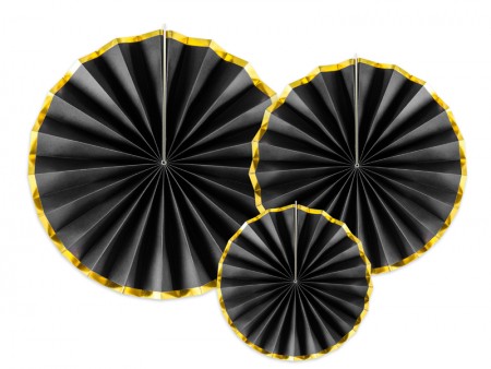3 Rosettes décoratives - noir