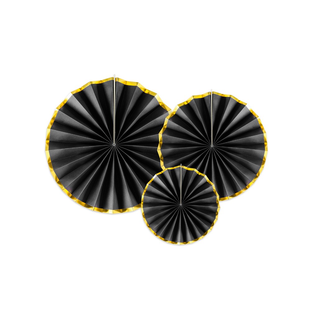 3 Rosettes décoratives - noir