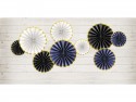 3 Rosettes décoratives - bleu marine