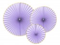 3 Rosettes décoratives Yummy - lilas clair