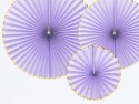 3 Rosettes décoratives Yummy - lilas clair