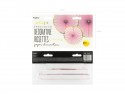3 Rosettes décoratives Yummy - rose clair