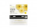 3 Rosettes décoratives Yummy - jaune vif